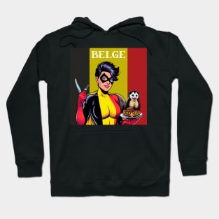 Belge: Superhero Possum Waffles Hoodie